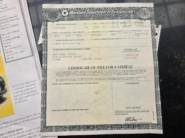 Jaguar mk , 1961 - afbeelding 17 van  19