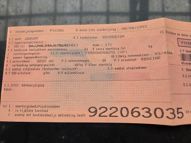 Jaguar sovereign, 1993 - afbeelding 12 van  14