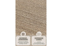 Jaipur natuurlijke grijze bruin bouclé jute tapijt - 120x170cm - afbeelding 5 van  5