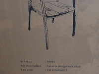 Jakarta teak gescova stoel - afbeelding 3 van  4