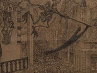 James ensor (1860-1949), 'la mort poursuivant le troupeau des humains' (1896), etching on van gelder & zonen vergé 23.5 x 17.5 cm. (9 1/4 x 6.88 in.), frame: 51 x 36 cm. (20.07 x 14.16 in.) - afbeelding 5 van  6