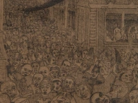 James ensor (1860-1949), 'la mort poursuivant le troupeau des humains' (1896), etching on van gelder & zonen vergé 23.5 x 17.5 cm. (9 1/4 x 6.88 in.), frame: 51 x 36 cm. (20.07 x 14.16 in.) - afbeelding 6 van  6