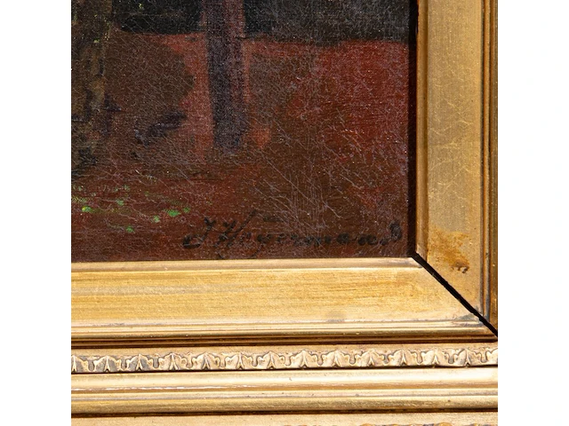 Jan arnold heyermans (1837-1892), the love letter, oil on canvas 70 x 58 cm. (27.55 x 22.82 in.), frame: 98 x 84 cm. (38.57 x 33.07 in.) - afbeelding 4 van  6