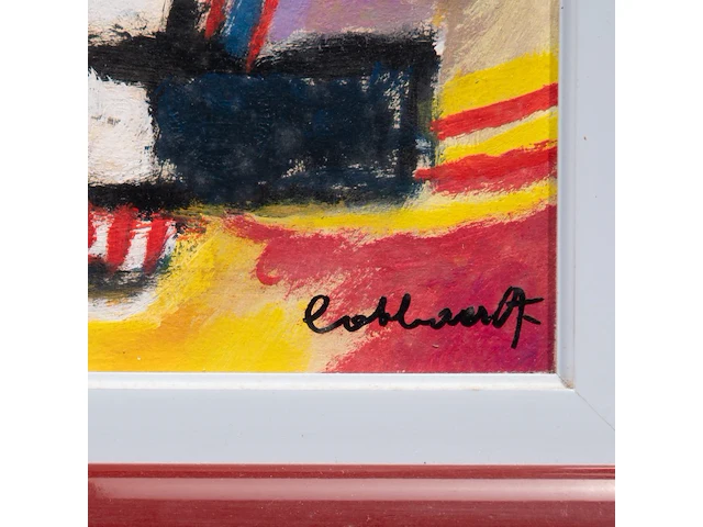 Jan cobbaert (1909-1995), 'speelbeertje', oil on panel 57 x 38.5 cm. (22.44 x 15.16 in.) - afbeelding 4 van  8