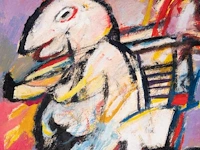 Jan cobbaert (1909-1995), 'speelbeertje', oil on panel 57 x 38.5 cm. (22.44 x 15.16 in.) - afbeelding 5 van  8