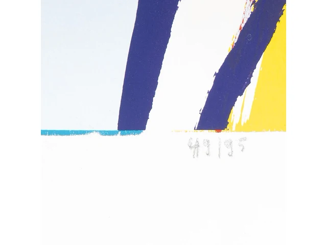 Jan cobbaert (1909-1995), untitled, lithograph, n° 49/95 64.5 x 54 cm. (25.39 x 21.26 in.) - afbeelding 4 van  6
