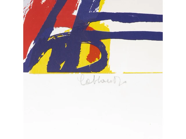 Jan cobbaert (1909-1995), untitled, lithograph, n° 49/95 64.5 x 54 cm. (25.39 x 21.26 in.) - afbeelding 5 van  6