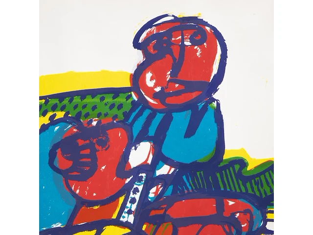 Jan cobbaert (1909-1995), untitled, lithograph, n° 49/95 64.5 x 54 cm. (25.39 x 21.26 in.) - afbeelding 6 van  6