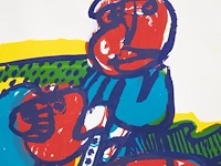 Jan cobbaert (1909-1995), untitled, lithograph, n° 49/95 64.5 x 54 cm. (25.39 x 21.26 in.) - afbeelding 6 van  6