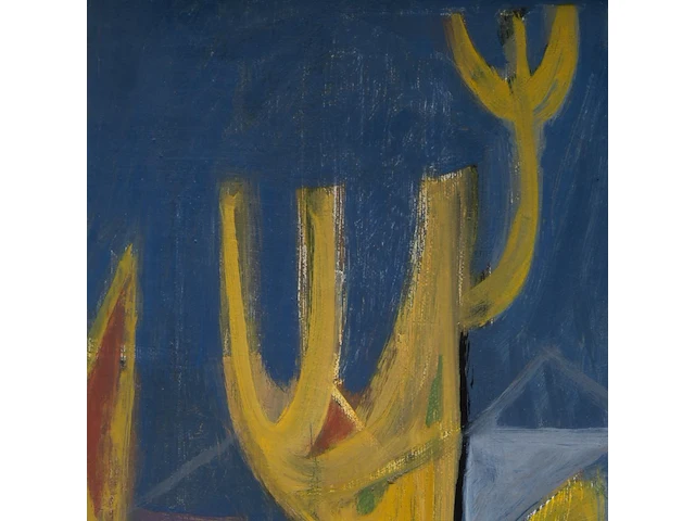 Jan cobbaert (1909-1995), 'wandeling' (1969), oil on canvas (+) 50 x 40 cm. (19.67 x 15 3/4 in.), frame: 52 x 42 cm. (20.46 x 16.53 in.) - afbeelding 6 van  6