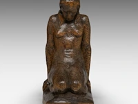 Jan de schutter (1910-1986) ?, a finely carved wooden art deco sculpture of a kneeling woman 25 cm. (9.83 in.) - afbeelding 2 van  8