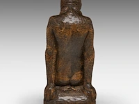Jan de schutter (1910-1986) ?, a finely carved wooden art deco sculpture of a kneeling woman 25 cm. (9.83 in.) - afbeelding 5 van  8
