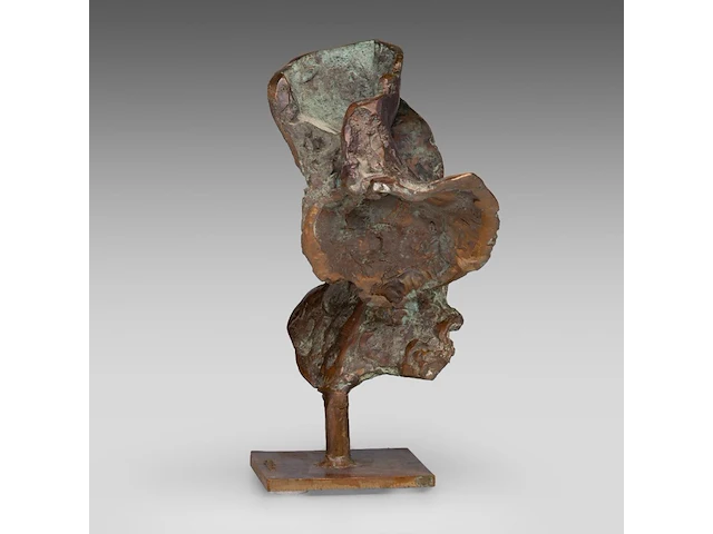 Jan desmarets (1961), kissing couple, patinated bronze, n° 21/21 25 cm. (9.83 in.) - afbeelding 3 van  7