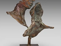 Jan desmarets (1961), kissing couple, patinated bronze, n° 21/21 25 cm. (9.83 in.) - afbeelding 4 van  7