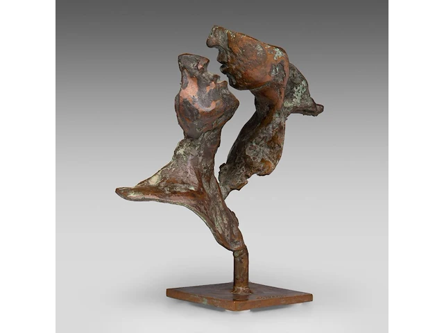Jan desmarets (1961), kissing couple, patinated bronze, n° 21/21 25 cm. (9.83 in.) - afbeelding 6 van  7
