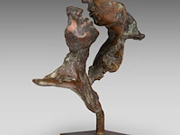 Jan desmarets (1961), kissing couple, patinated bronze, n° 21/21 25 cm. (9.83 in.) - afbeelding 6 van  7