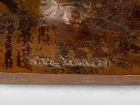Jan desmarets (1961), kissing couple, patinated bronze, n° 21/21 25 cm. (9.83 in.) - afbeelding 7 van  7