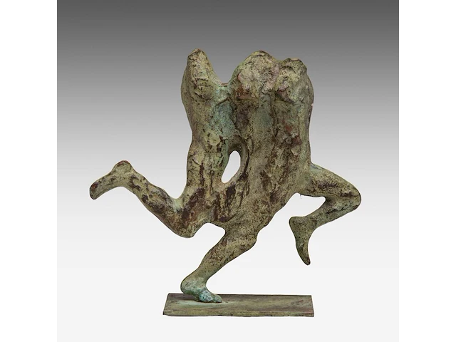 Jan desmarets (1961), 'la course' (1996), patinated bronze, n° 552/1350 14 cm. (5.50 in.) - afbeelding 2 van  8