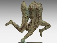 Jan desmarets (1961), 'la course' (1996), patinated bronze, n° 552/1350 14 cm. (5.50 in.) - afbeelding 2 van  8