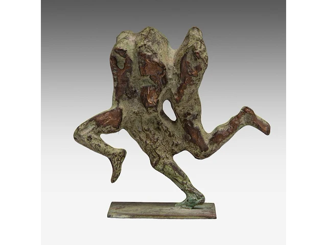 Jan desmarets (1961), 'la course' (1996), patinated bronze, n° 552/1350 14 cm. (5.50 in.) - afbeelding 5 van  8