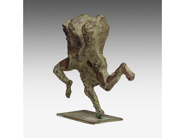 Jan desmarets (1961), 'la course' (1996), patinated bronze, n° 552/1350 14 cm. (5.50 in.) - afbeelding 6 van  8