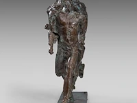 Jan desmarets (1961), runners, patinated bronze, artist proof 46 x 92 cm. (18.10 x 36.21 in.) - afbeelding 7 van  8