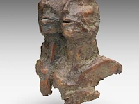 Jan desmarets (1961), two heads, artist proof, n° iv/iv 35.5 cm. (13.98 in.) - afbeelding 2 van  9