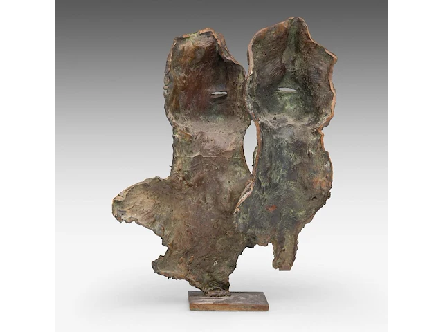 Jan desmarets (1961), two heads, artist proof, n° iv/iv 35.5 cm. (13.98 in.) - afbeelding 4 van  9