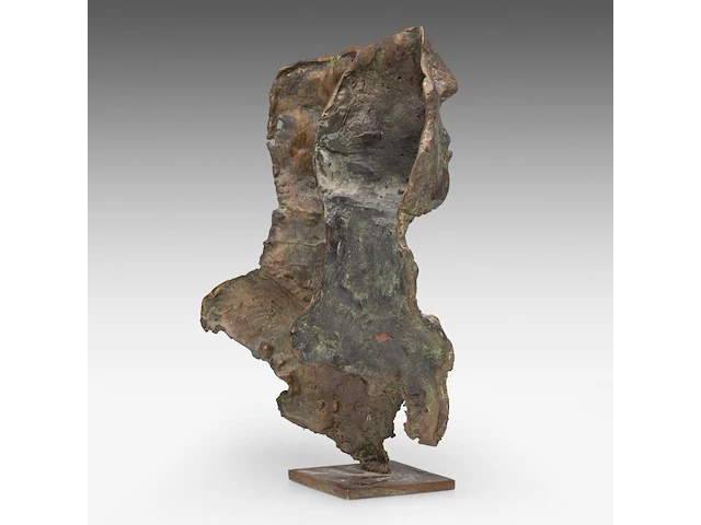 Jan desmarets (1961), two heads, artist proof, n° iv/iv 35.5 cm. (13.98 in.) - afbeelding 5 van  9