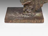 Jan desmarets (1961), two heads, artist proof, n° iv/iv 35.5 cm. (13.98 in.) - afbeelding 8 van  9