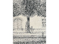 Jan hendrik koning - tree faces - originele tekening - afbeelding 4 van  10