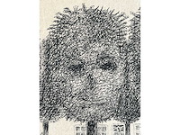 Jan hendrik koning - tree faces - originele tekening - afbeelding 5 van  10