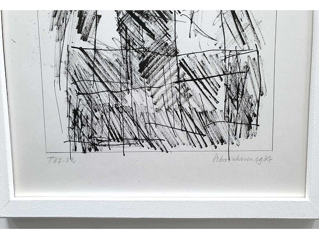 Jan schoonhoven - t87-32 - oost-indische inkt op papier - afbeelding 3 van  5