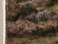 Jan van beers (1852-1927), hunters under stormy weather, 1879, oil on mahogany 60 x 39 cm. (23.62 x 15.34 in.), frame: 85 x 65 cm. (33.46 x 25.58 in.) - afbeelding 6 van  6