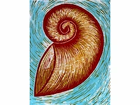 Janeke wienk - kleurenhoutsnede - 50x65cm - 1990