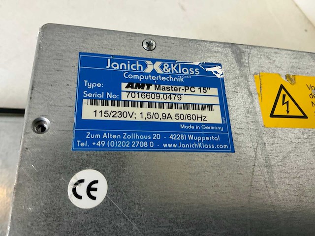 Janich&klass amt master-pc 15” monitor - afbeelding 6 van  6