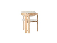 Japandi eetkamerstoel naturel (6x) - afbeelding 4 van  5