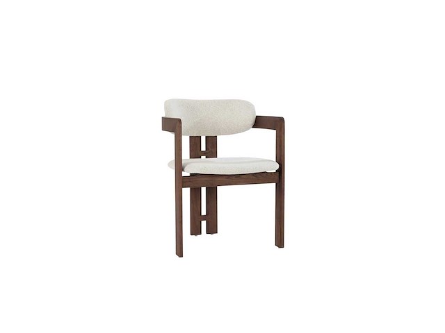 Japandi eetkamerstoel walnut (6x) - afbeelding 2 van  6