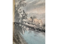 Japanese yuzen birodo velvet painting - afbeelding 2 van  27