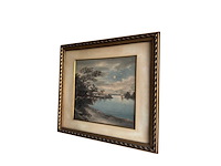 Japanese yuzen birodo velvet painting - afbeelding 22 van  27