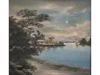 Japanese yuzen birodo velvet painting - afbeelding 8 van  27