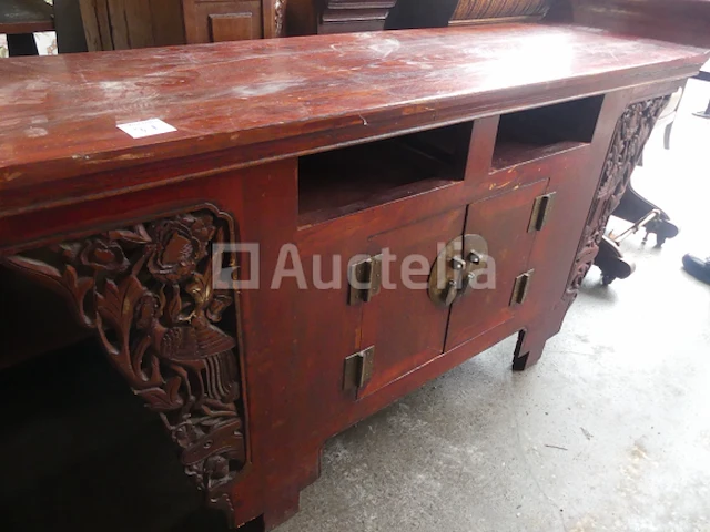 Japans gesneden houten dressoir (010871-037) - afbeelding 1 van  3