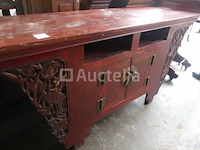 Japans gesneden houten dressoir (010871-037)