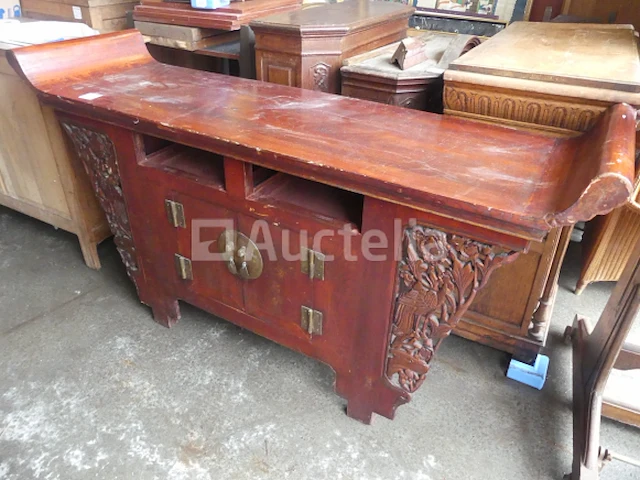 Japans gesneden houten dressoir (010871-037) - afbeelding 2 van  3