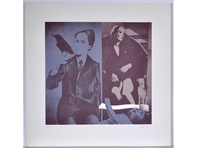 Jaques neve - kleurenzeefdruk - 1975 - afbeelding 2 van  6
