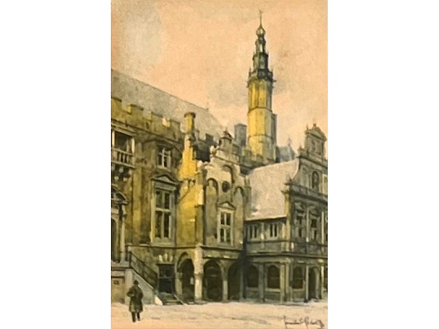 Jaroslav setelik - aquarel - ingelijst - afbeelding 1 van  9