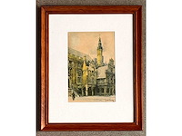 Jaroslav setelik - aquarel - ingelijst - afbeelding 3 van  9