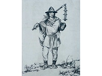 Jaroslav vodraska - hussitische krijger - ets - afbeelding 1 van  3