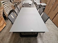 Jati-kebon - alu tuintafel bellagio charcoal mat 220-290cm x 100cm uitschuifbaar - afbeelding 7 van  12