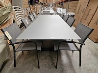 Jati-kebon - alu tuintafel bellagio charcoal mat 220-290cm x 100cm uitschuifbaar - afbeelding 2 van  12